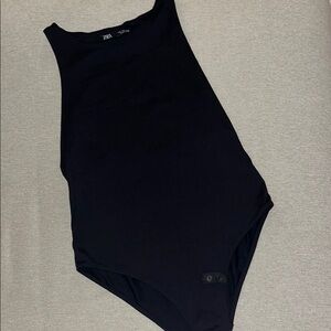 Zara Elegant Black Bodysuit